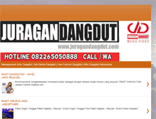 Tablet Screenshot of juragandangdut.com